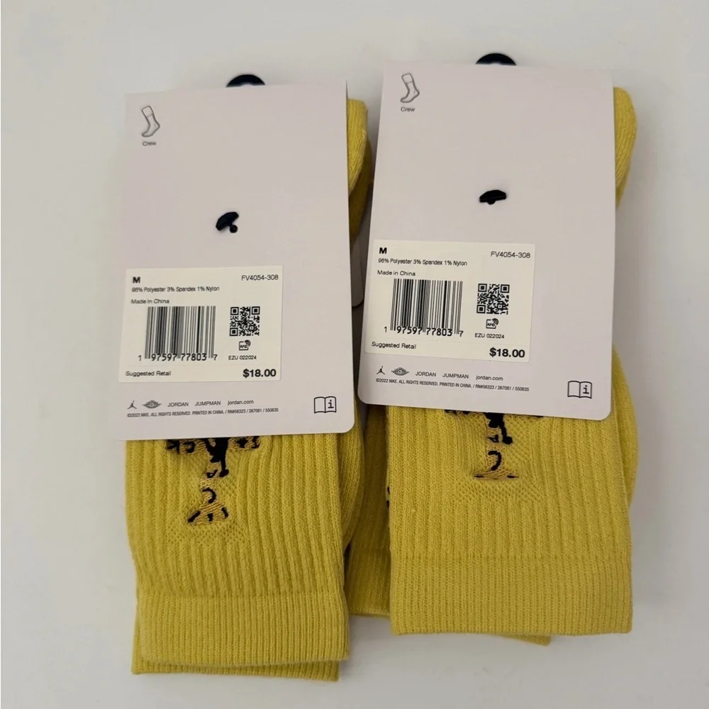 Nike Jordan Travis Scott Everyday Cushion Crew Socks Black Size M  FV4054-308